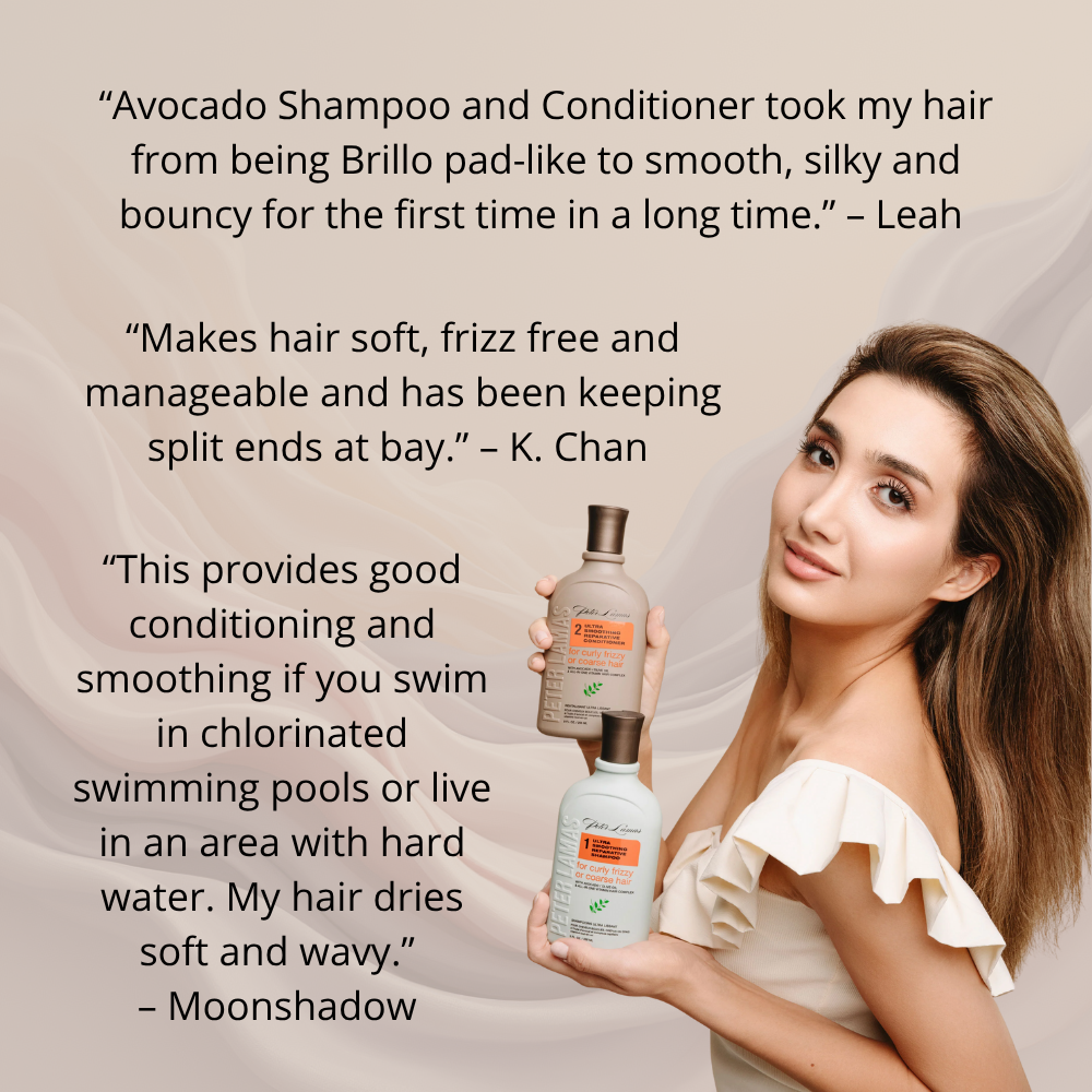 Avocado & Olive Oil Ultra Smoothing Shampoo | For Curly, Frizzy, Coarse Hair