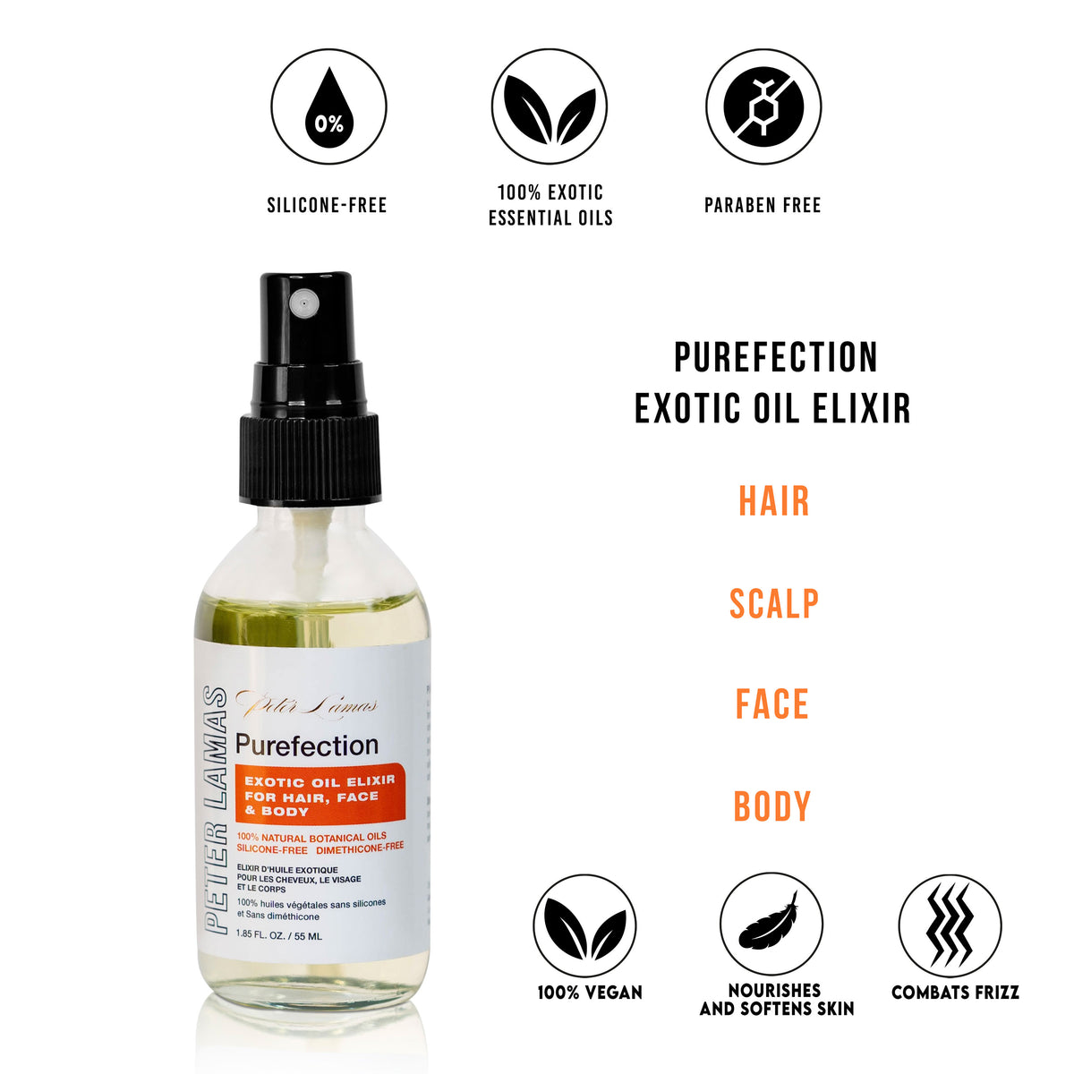 Purefection Exotic Oil Elixir | For Hair, Scalp, Face &amp; Body